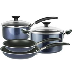 마이어코리아 래디언스 인덕션 실속 4종 세트, 블루, 팬 22cm + 팬 25cm + 편수 20cm + 양수 24cm, 1세트