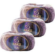NAKO Vals漸層色針織線, #85792, 3捆