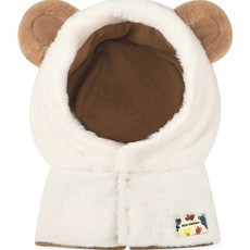 milkmile 兒童款小熊披肩連帽帽