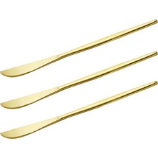 테이블아트 국산 아벨라 디너나이프, 무광골드, 3개