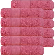 松月毛巾 SHABOREN Sense 高級棉 洗臉毛巾 140g 30支 精梳棉, 深粉紅色, 10個