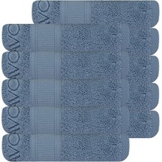 松月毛巾 SHABOREN Sense 毛巾 140g 30支 精梳棉, 現代藍色, 10個