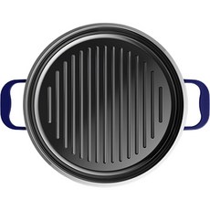 Hesslebach 電磁爐圓形烤盤 皇家紫羅蘭 + 瑪瑙黑 2.2L, 24公分×5.5公分高, 1個