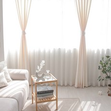 메종텍스타일 플라스틱핀 사계절용 심플 베이직 생활 암막 커튼