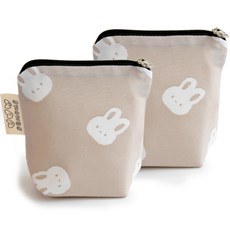 semoms Bunny Bear 藥物收納包 2入, 米色