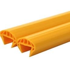 Aison U字型防撞護角 中 1m, 黃色, 2個