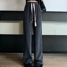 Peony 女式羅紋針織闊腿褲