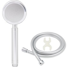 Jb JEIL BATH 鋁製蓮蓬頭 + PVC軟管組 2.5m 銀色, 1個