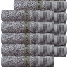 송월타월 레이아 뱀부 수건 195g 30수 혼방사, 애쉬그레이, 10개