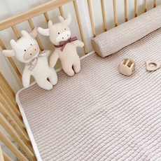 Malolotte 幼兒用人造絲絎縫墊, 米色, 1件