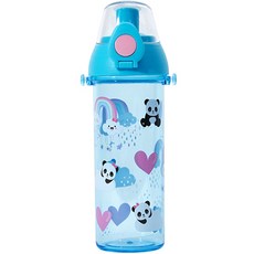 Cute Me熊貓彈蓋式水壺 MP290, 560ml, 天空藍熊貓, 1個