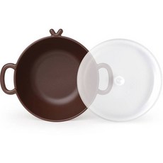 NIneware 韓國製 動物麥片碗 + 蓋子組 猴子, 棕色, 1套