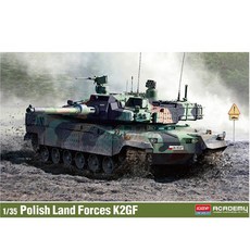ACADEMY HOBBY MODEL KITS 波蘭陸軍 K2GF 塑膠模型, 1個