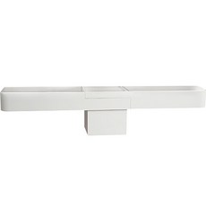 JLIFE Latio 角度可調浴室收納壁掛架, 白色, 1個