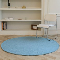 바이빔 도톰도톰 플럼핑 거실 원형 단모 러그