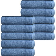 松月毛巾可頌洗臉毛巾 180g 竹纖維, 海軍藍, 10個
