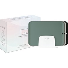 雙護套強力砧板簽名 3 種 + 智慧支架套裝, 菜板蘭花綠+菜板淺灰+菜板深黑+智慧支架, 1組