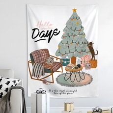 Ati Home 聖誕樹掛毯 法蘭絨, TYPE 01