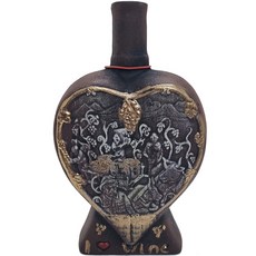 喬治亞室內擺飾手工陶瓷酒瓶 TY24 V Love Wine, 1個, 750ml
