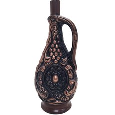 喬治亞室內擺飾手工陶瓷酒瓶 TY22 葡萄棕色, 1個, 750ml