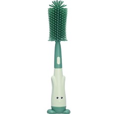 꼬까 3in1 물병 컵 닦이 실리콘 솔, 그린, 1개