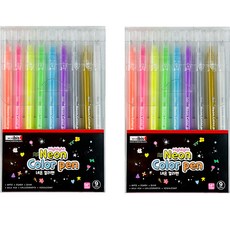 ibis 韓國螢光彩色筆 12424 9色組 0.6mm, 混合色, 2套