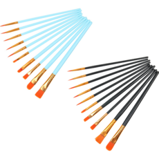 Khohimo 水彩畫筆 黑色10種 + 天空藍10種 套組 3W063, 黑色+天藍色, 10種, 1套