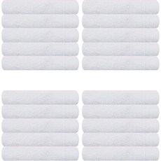 Songwol 松月 Daily 38 薄款毛巾 95g 20支棉紗, 白色, 20個