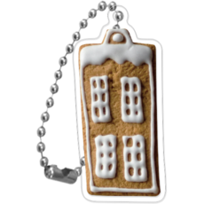 코쿼드 9C9C 아크릴 키링 푸드 9C, 쿠키창문(9C_E_055_RT), 1개