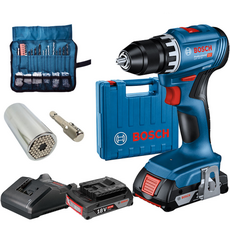 博世18V充電式電鑽簡易工具組GSR 18V-45(2B), 1組
