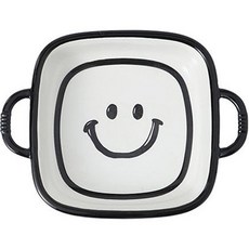 Modernji 可愛盤子 白色微笑 C YJ558, 混合色, 1個