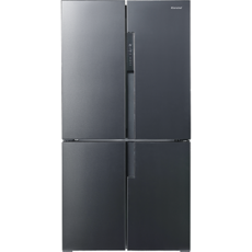 캐리어 클라윈드 피트인 4도어 양문형 냉장고 566L 방문설치, KRNF566NPS1, 차콜 다크 그레이