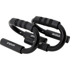 andus 標準S型伏地挺身架, 黑色, 單一商品