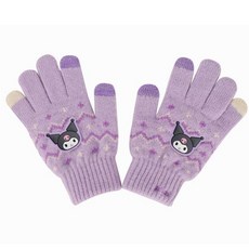 WINGHOUSE 三麗鷗 酷洛米 智能觸控手套 兒童 女童 智慧型手機 針織 手指手套