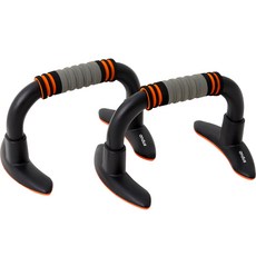 andus 標準H型伏地挺身架 2入, 黑色 + 橘色, 單一商品