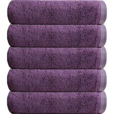 Songwol 松月 可頌竹纖維毛巾 180g 竹紗, 紫色, 5個