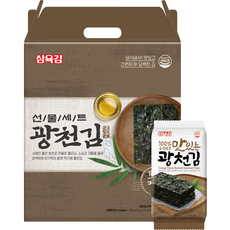 삼육김 광천김 선물세트 5호 15g 15p, 225g, 1개