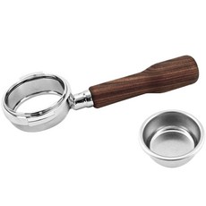 KALDIN Crema 無底 E61通用 沖煮手把 58mm, 1套, 胡桃木