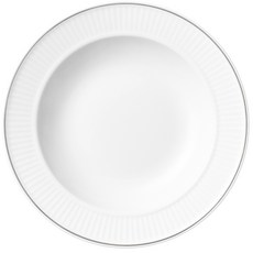 PILLIVUYT Plissé 銀邊深盤 220, 單一顏色, 1個