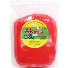 아키우네 유아용 지퍼백 클레이, 빨강, 500g, 1개