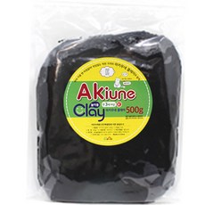 아키우네 유아용 지퍼백 클레이, 검정, 500g, 1개