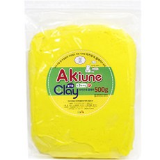 아키우네 유아용 지퍼백 클레이, 노랑, 500g, 1개