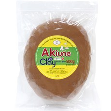 아키우네 유아용 지퍼백 클레이, 갈색, 500g, 1개