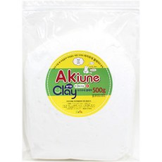 아키우네 유아용 지퍼백 클레이, 흰색, 500g, 1개