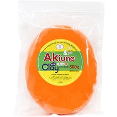 아키우네 유아용 지퍼백 클레이, 주황, 500g, 1개