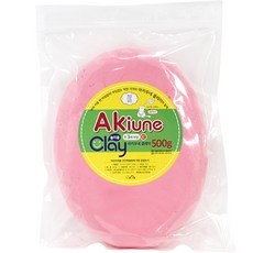 아키우네 유아용 지퍼백 클레이, 분홍, 500g, 1개