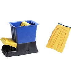 Clean Mate 腳踏式脫水器 + 輕便拖把 黃色套組, 1套