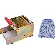 Clean Mate 天使寬口鐵刮刀+高級青紗馬波拖把組, 1套