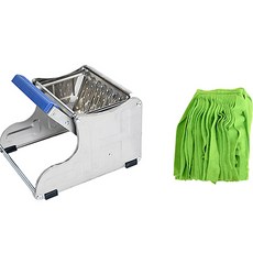 Clean Mate 不鏽鋼鐵腳刮水器+高級超細纖維抹布 綠色組, 1組, 綠色