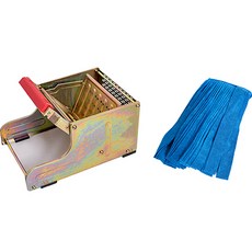 Clean Mate 天使寬腳鐵抹布 擦窗器+平編抹布 藍色組, 1組, 藍色